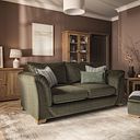 Milldale 3 Seater Sofa in Garda Seaweed Fabric with Earth Scatters