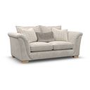 Milldale 3 Seater Sofa in Milo Cream Fabric with Linen Scatters