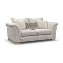 Milldale 3 Seater Sofa in  Milo Ivory Fabric with Linen Scatters