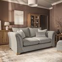 Milldale 3 Seater Sofa in Milo Mink Fabric with Linen Scatters