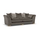 Milldale 4 Seater Pillow Back Sofa in Garda Moody Fabric with Earth Scatters