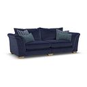 Milldale 4 Seater Sofa in Garda Atomic Fabric with Navy Scatters