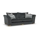 Milldale 4 Seater Sofa in Garda Carbon Fabric with Grey Scatters
