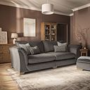 Milldale 4 Seater Sofa in Garda Moody Fabric with Earth Scatters