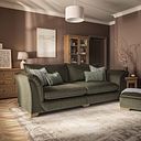 Milldale 4 Seater Sofa in Garda Seaweed Fabric with Earth Scatters