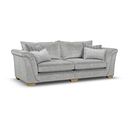 Milldale 4 Seater Sofa in Garda Showers Fabric with Grey Scatters