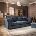 Milldale 4 Seater Sofa in  Milo Navy Fabric with Navy Scatters