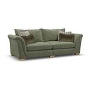 Milldale 4 Seater Sofa in Milo Olive Fabric with Earth Scatters