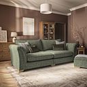 Milldale 4 Seater Sofa in Milo Olive Fabric with Earth Scatters