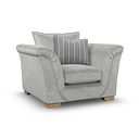 Milldale Armchair in Garda Showers Fabric with Grey Scatters