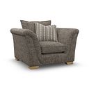 Milldale Armchair in Milo Mocha Fabric with Earth Scatters