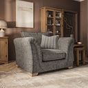 Milldale Armchair in Milo Mocha Fabric with Earth Scatters