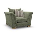 Milldale Armchair in Milo Olive Fabric with Earth Scatters