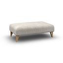 Milldale Footstool in Milo Cream Fabric