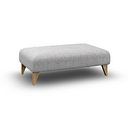 Milldale Footstool in  Milo Silver Fabric