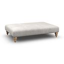 Milldale Grande Footstool in Milo Ivory Fabric