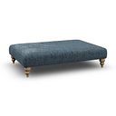 Milldale Grande Footstool in Milo Navy Fabric