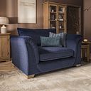 Milldale Loveseat in Garda Atomic Fabric with Navy Scatters