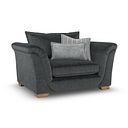 Milldale Loveseat in Garda Carbon Fabric with Grey Scatters