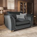 Milldale Loveseat in Garda Carbon Fabric with Grey Scatters