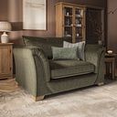 Milldale Loveseat in Garda Seaweed Fabric with Earth Scatters