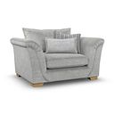Milldale Loveseat in Garda Showers Fabric with Grey Scatters