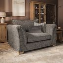 Milldale Loveseat in  Milo Mocha Fabric with Earth Scatters