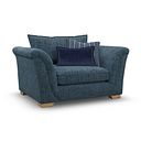 Milldale Loveseat in  Milo Navy Fabric with Navy Scatters