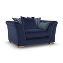 Milldale Pillow Back Loveseat in Garda Atomic Fabric with Navy Scatters