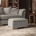 Milldale Storage Footstool in Milo Mink Fabric