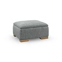 Milldale Storage Footstool in Milo Pewter Fabric
