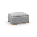Milldale Storage Footstool in Milo Silver Fabric