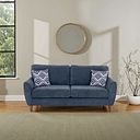Milner 3 Seater Sofa in Denim Fabric
