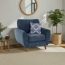 Milner Armchair in Denim Fabric