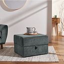 Milner Storage Footstool in Granite Fabric