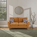 Milner 2 Seater Sofa in Mustard Fabric