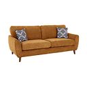 Milner 4 Seater Sofa in Mustard Fabric
