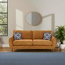 Milner 4 Seater Sofa in Mustard Fabric