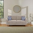 Milner 3 Seater Sofa in Stone Fabric