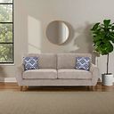 Milner 4 Seater Sofa in Stone Fabric