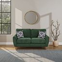 Milner 2 Seater Sofa in Teal Fabric