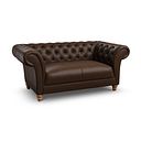 Montgomery 2 Seater Sofa in Dark Brown Leather