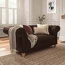 Montgomery 2 Seater Sofa in Dark Brown Leather