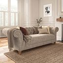 Montgomery 3 Seater Sofa in Arlan Abalone Fabric