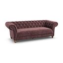 Montgomery 3 Seater Sofa in Arlan Rosewood Fabric