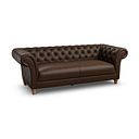 Montgomery 3 Seater Sofa in Dark Brown Leather
