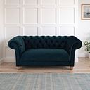 Montgomery 2 Seater Sofa in Airforce Velvet
