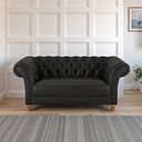 Montgomery 2 Seater Sofa in Ash Leather