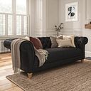 Montgomery 3 Seater Sofa in Ash Leather