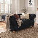 Montgomery 2 Seater Sofa in Charcoal Velvet